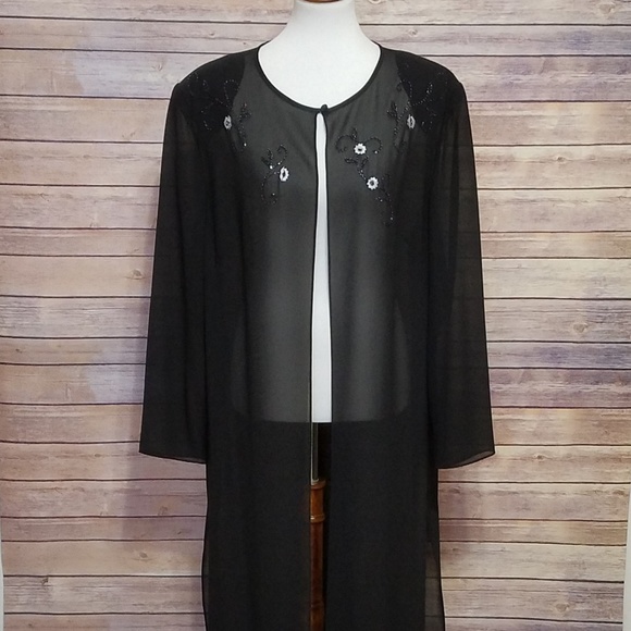 Adrianna Papell Jackets & Blazers - EUC Vintage Arianna Papell Sheer Full Kimono 2X